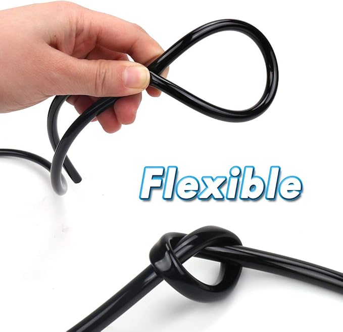 Garden Irrigation Tubing,1/4" Blank Distribution Tubing 50ft Flexible Tubing,Watering Drip Automatic Irrigation Equipment Set for Garden Greenhouse,Flower,Patio,Lawn (50 ft)