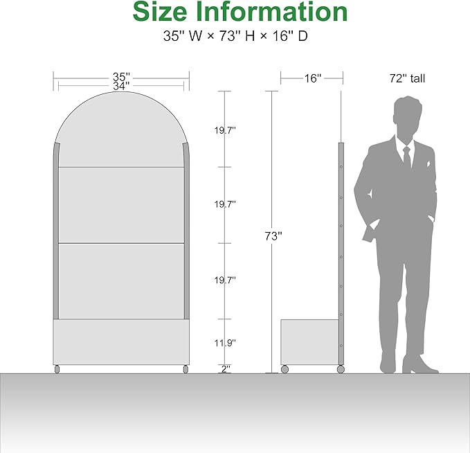 Casaphoria Metal Raised Garden Bed with Trellis and Wheels, 72"x35"x16" Arched Planter Box for Climbing Plants, Vegetables & Vines, Features Drainage Holes and Privacy Screen (Black-Star)