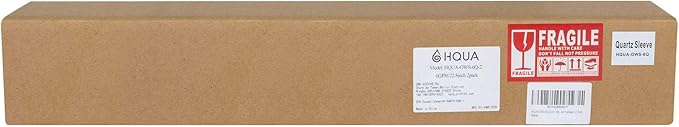 HQUA-OWS-6Q Quartz Sleeve for OWS 6GPM Water Purifier, 2Pack, 6 O-Rings Included.