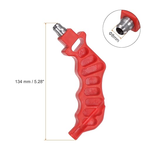 HARFINGTON 2-in-One Drip Irrigation Tubing Hole Punch 8mm for 1/4 Inch Fitting and Emitter Insertion Drip Tube Hole Punch Fitting Insertion Tools for Laying Branch Drip Pipes, Red
