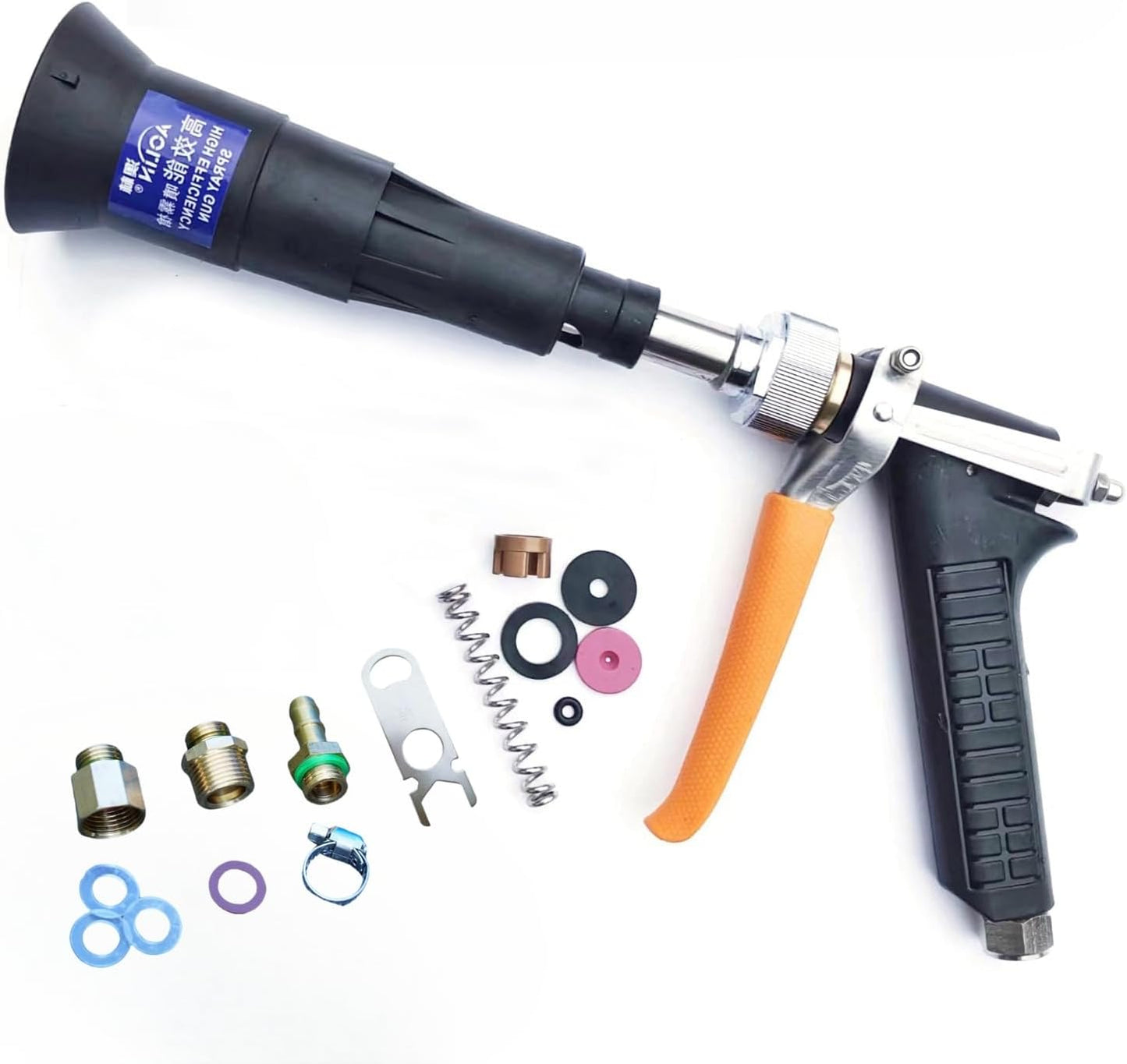 Agricultural Spray Guns, Fruit Tree Sprinkler, Electric Spray, High-Pressure Spray, Long Rod, Even Spray, Direct Spray, Lrrigation and Cleaning (Black Heavy Duty Spray Gun)