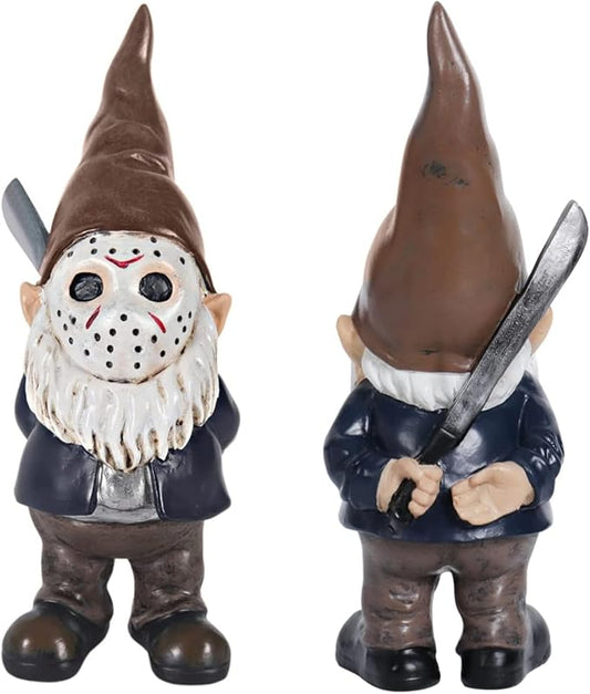 Garden Gnomes Christmas Table Decor Horror Decor Bookshelf Decor Halloween Decorations Gift - Brown