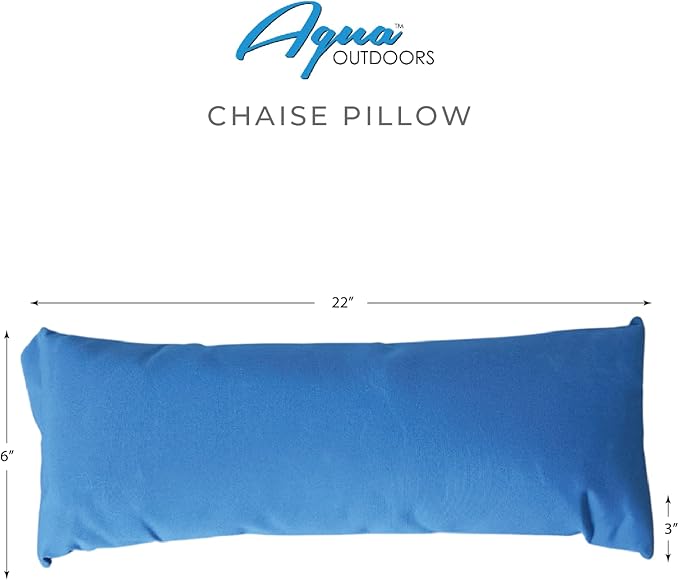 Aqua Outdoors in-Pool DEEP Ledge Chaise Set - Two Chaises - Two Headrest Pillows - Chaise Risers and One Large in Pool Side Table - for ledges 9"-14" inches Deep (White Granite-Grey)