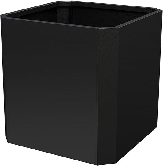 Steel Planter Box-20"x20"x20"-Large Square Planter Box-Outdoor Indoor-Cube Steel Planter Heavy Duty Black Metal Planter Flower Pot Commercial Residential for Home Garden Porch Hotel Patio