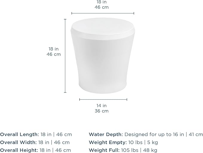 Ledge Lounger Signature Chaise Set of 2 + Affinity Side Table – in Pool Lounger Designed for Shallow Shelves Up to 9” – Outdoor Patio Sun Shelf & Poolside Furniture Bundle (Granite Gray)