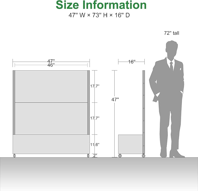 Casaphoria Metal Raised Garden Bed with Trellis and Wheels, 47"x47"x16" Planter Box for Climbing Plants, Vegetables & Vines, Features Drainage Holes and Privacy Screen (Black-Brick)
