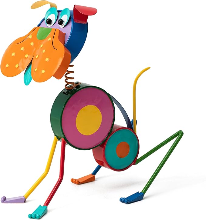 Glitzhome Metal Novelty Garden Statue Outdoor Decoration