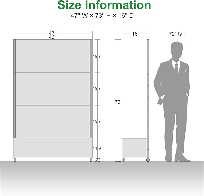 Casaphoria Metal Raised Garden Bed with Trellis and Wheels, 72"x47"x16" Planter Box for Climbing Plants, Vegetables & Vines, Features Drainage Holes and Privacy Screen (Black-Star)