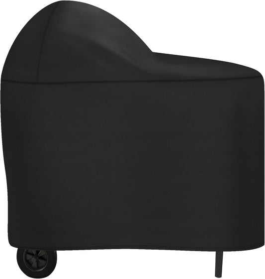 Grill Cover Fits for Char-Griller AKORN Kamado Grill with Cart, 600D Heavy Duty BBQ Grill Cover Charcoal Grill Cover Waterproof Outdoor Grilling Cover, Model 6555