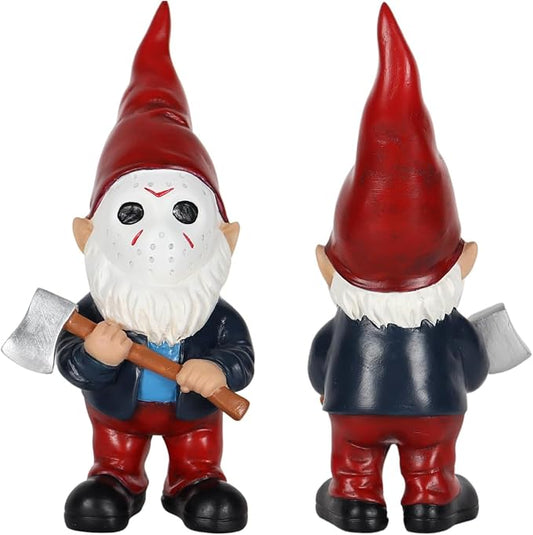 Garden Gnomes Halloween Decorations Gift Christmas Gnome Home Decor Gnome Statue Holding Axe