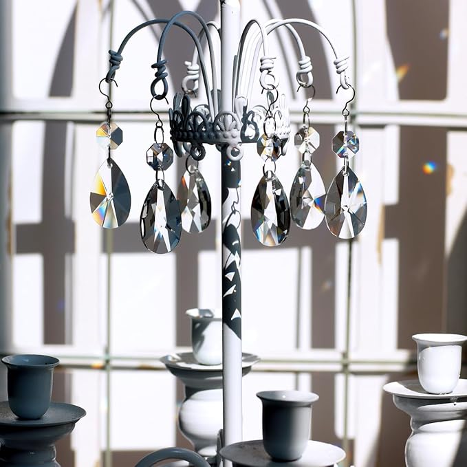 12pcs Crystal Suncatchers, Hanging Crystals Chandelier Prisms for Windows, Rainbow Maker Home Decoration