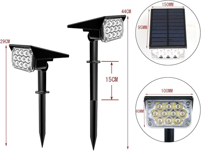 T-SUNUS Green Solar Spot Lights Outdoor Waterproof IP65, Landscape Spotlights 2 Modes Dusk to Dawn for Accent Uplighting Christmas Halloween St. Patrick's Day Tree Yard Statue Graveyard Driveway Flag
