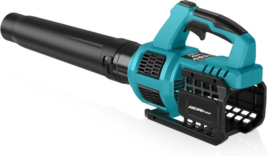 HEINRPO Cordless Leaf Blower Compatible with Makita 18V Battery (Bare Tool) 400CFM Electric Leaf Blower Cordless, Variable Speed, Turbo Mode, Handheld Battery Powered Leaf blowers for Lawn Care