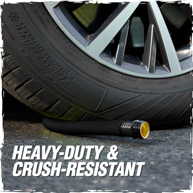 Rugged Rhino Heavy Duty Flexible Light Weight Garden Hose, 50ft x 5/8in, 4 Layer Leakproof Outdoor Gardening Tools, Watering Supplies, Powerful Water Pressure for Lawn, Flowers, Black Orange