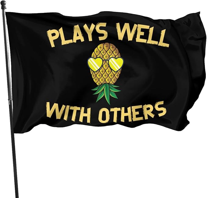 Upside Down Pineapple Flag 3x5 Ft Indoor/Outdoor Yard Garden Lawn Holiday Decoration Banner Sign