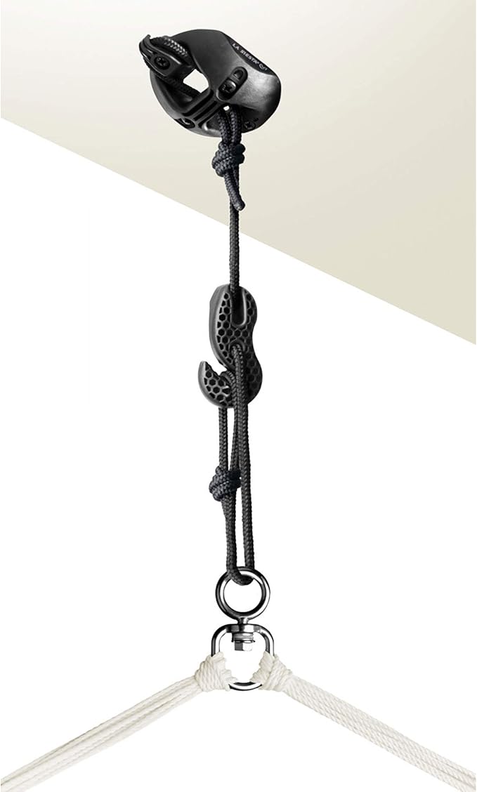 LA SIESTA® - Large Comfort Habana Cotton Hammock Chair & CasaMount - Hanging Chair w/Suspension Kit for Walls Ceilings & Square Beams - Indoor Outdoor Swing Hanging Chair Bedroom Balcony - Latte