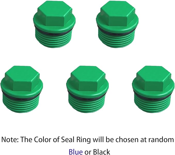 3/4” PT Male Threaded Pipe Plug, PPR Pipe End Caps and Plugs Fittings for Garden Irrigation Tubing Stopper RV Water Supply Lines Bulkhead Fitting (OD: 1 Inch)