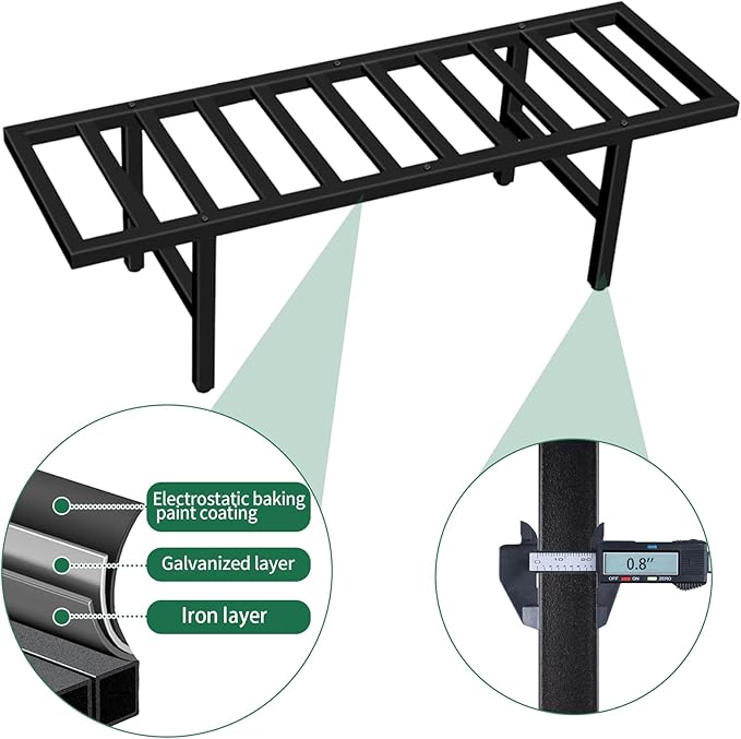 Plant Stand Indoor Outdoor, Heavy Duty Iron Pedestal Stands Metal Plant Stand for Indoor Outdoor, 1-Tier Sturdy Flower Stand Display Plant Shelf
