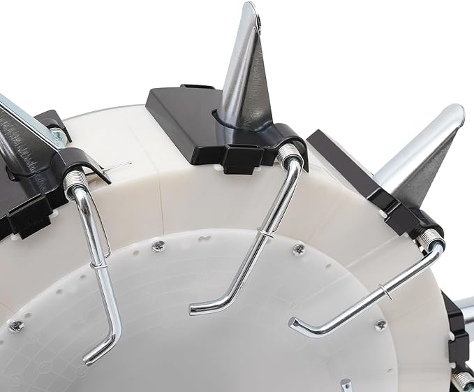 Garden Seeder, Manual Seeder Hand Seed Spreader Handheld Seeding Machine with 10 Seeding Nozzles, Hand-Push Roller Seed and Fertilizer Applicator for Planting Corn Soybean Peanut