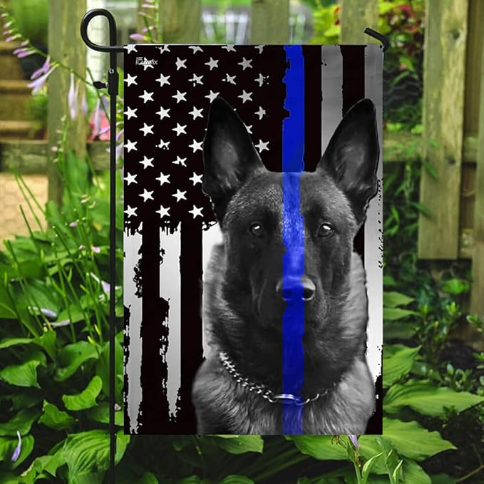 FLAGWIX American Flags, Belgian Malinois, Police Dog, K9 Fla - 4th of July Decorations for Home, Garden, House Flag 30x40 - USA House Garden Flags Premium Polyester, Decorative Outdoor Flags