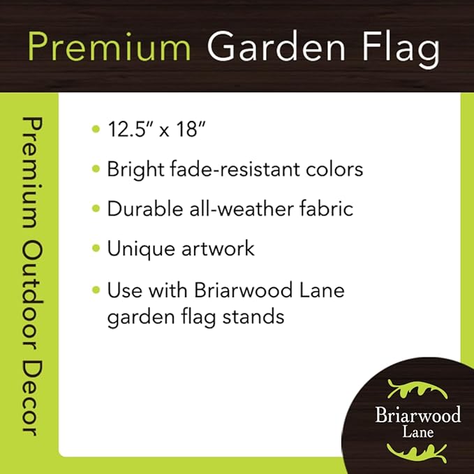Briarwood Lane Fall Leaves Monogram Letter J Garden Flag