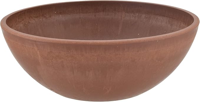 PSW M20TC Pot Collection Shallow Garden Bowl Planter for Succulents, Bonsai, Fairy Gardens, Herbs, 8-inch, Terra Cotta Color