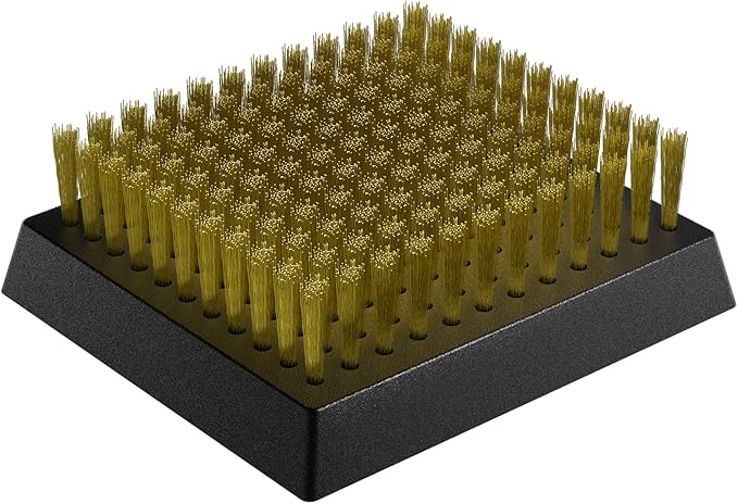 ENLOY Copper Wire Grill Brush Replacement Head, Grill Cleaning Bristle Brush with 4 Screws, BBQ Cleaning Replacement Brush Head for Gas, Porcelain, Ceramic, Cast Iron, Stainless Steel Grills and More