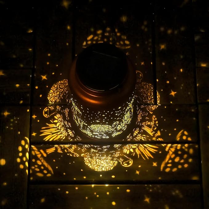 Turtle Solar Lanterns Outdoor Waterproof - Hanging Turtle Solar Lights Garden Decor for Outside, Birthday Gifts for Women, Mom, Mothers Day Gifts, Outdoor Decor for Patio, Yard