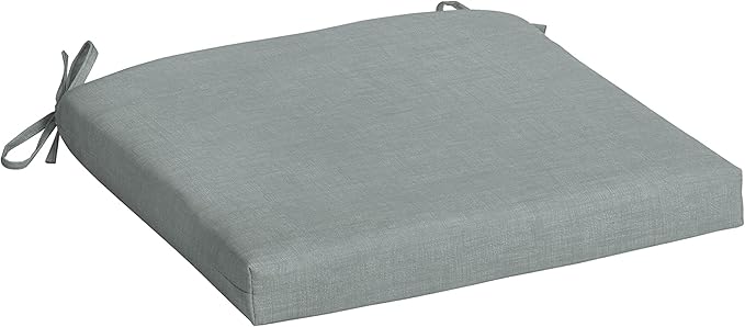 Arden Indoor/Outdoor Seat or Rocking Chair Cushion, 19 x 18, Water Repellent, Rain Proof, Fade Resistant Cushion for Rocking or Dining Chairs Stone Grey Leala