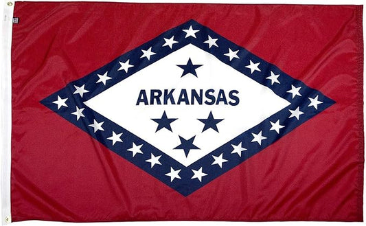 FlagSource Arkansas Nylon State Flag, Made in the USA, 5x8'