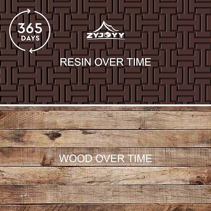 90 Gallon Resin Deck Box, Weatherproof Outdoor Storage Box for Patio, Garden, Pool, and Yard, Lockable Waterproof Bin for Tools, Cushions, and Accessories, Brown