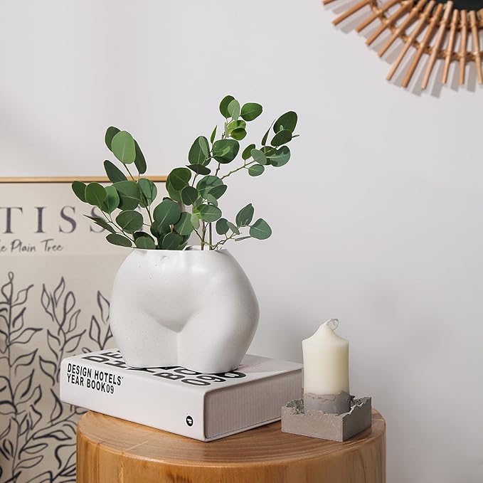 FROZZUR Lower Body Pot, Female Body Shaped Flower Planter with Drainage Holes, Resin Plant Pot, Sculpture Christmas Decor, Modern Boho Cute Chic Butt Planter for Indoor or Outdoor Plants