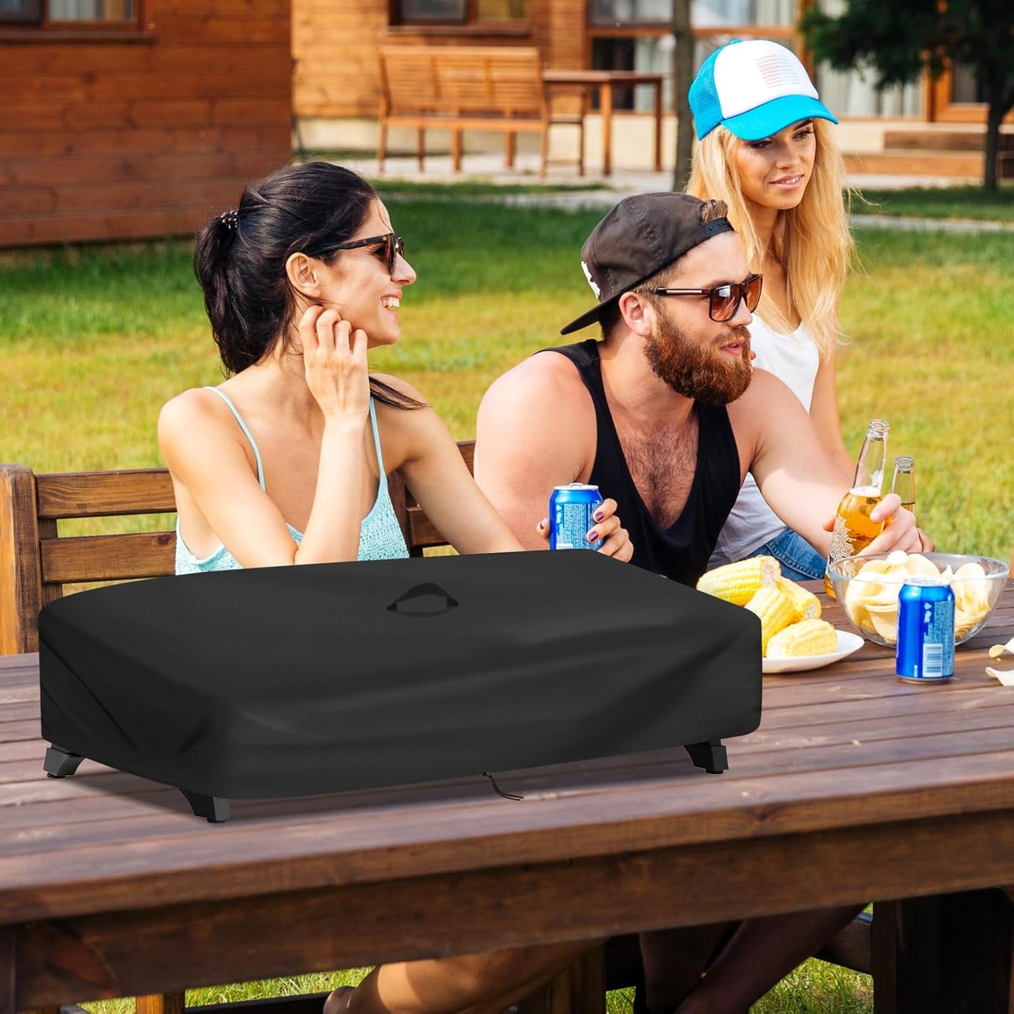 Grill Cover for Royal Gourmet GD4002T 4-Burner Grill, Waterproof Gas Grills Covers for Outdoor BBQ - 41”L x 20”W x 10”H, Black