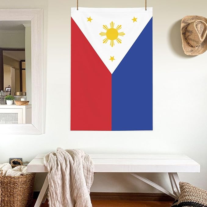 Philippines Philippinese Flag Garden Yard House 2x3 ft Flags Double Sided Print Banner Indoor Outdoor Party Home Decorations for Boat Dorm House Balcony
