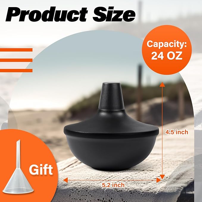 8-Pack Upgraded Tabletop Torches, 24 oz Citronella Torch Lights, Refillable Torch with Wicks, Covers, and Funnel Included - Ideal for Garden, Patio, Deck, Yard, Party, Landscape