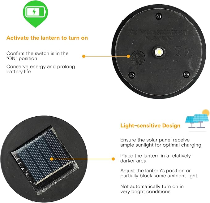 MAGGIFT 2 Pack Hanging Solar Lights,Outdoor Ramadan Solar Lanterns Decorations,Waterproof Hanging Solar Light 6 Lumens,Brown