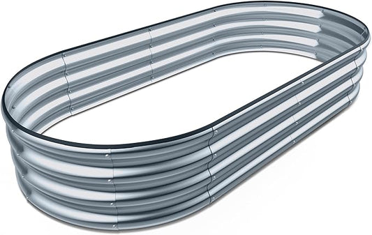 Raised Garden Bed -5×3×1ft Galvanized Planter Box for Outdoor Gardening and Planting, Ideal for Vegetables and Plants