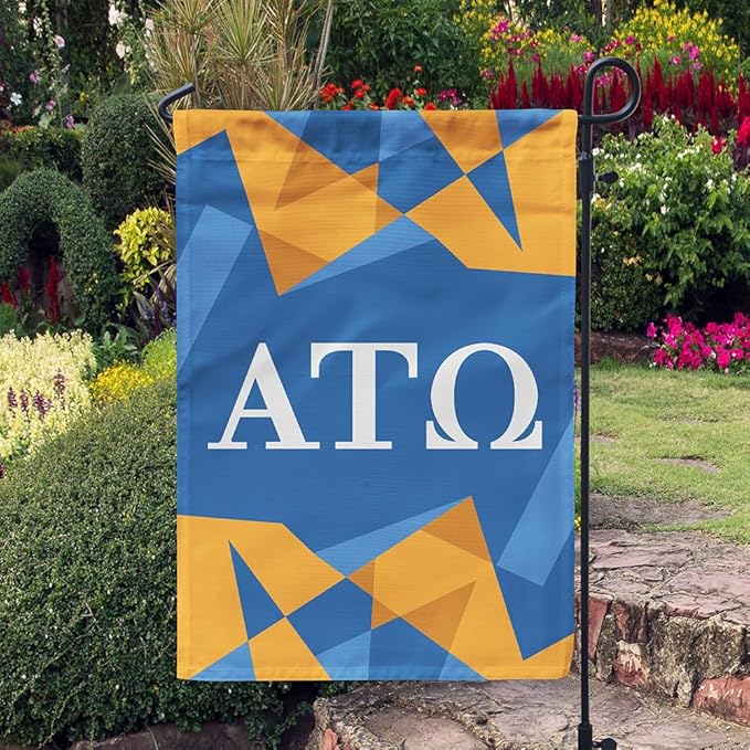 Alpha Tau Omega Licensed Flag Garden 12x19 inches Flag Banner Yard Decor Outdoor Decoration (Alpha Tau Omega #7)