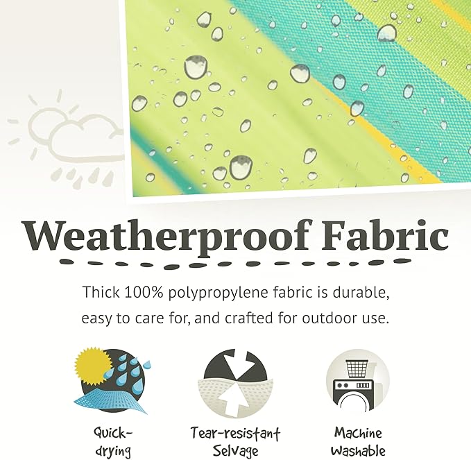 LA SIESTA® - Medium Basic Domingo Hammock Swing Chair - Weather & Tear Resistant Hanging Hammock Chair - Indoor Outdoor Hammock Chair Swing - Patio Porch Bedroom Hanging Chair - Max 250 Lbs, Lime