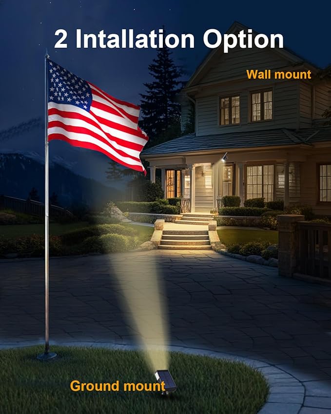 4 Pack Solar Powered Outdoor Spot Lights Outside Waterproof 20 LEDs Landscape Spotlights Dusk to Dawn for House Yard Tree, Plants, Walls, Path, Garden, Statues, Superior Accent Lamp Warm White