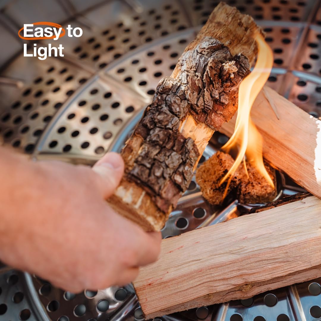 Solo Stove Yukon 2.0, 27 Inch Smokeless Fire Pit with Removable Ash Pan - Wood Burning Portable Stainless Steel Outdoor Fireplace, Stainless Steel, Ideal for 6 or More People, 38 lbs, Water