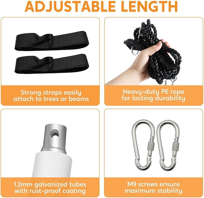 TURFEE Swing for Outdoor Swing Set - Pack of 1 Swing Seat Replacement Kit with Heavy Duty Chains - Backyard Swingset Playground Accessories for Kids (Green)