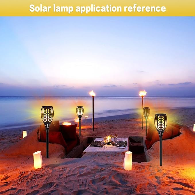 Aityvert Upgraded Solar Torch Lights 43 inches Flickering Dancing Flames Outdoor Waterproof Landscape Lighting Dusk to Dawn Auto On/Off Solar Lights for Yard Garden Patio Pool 1-Pack