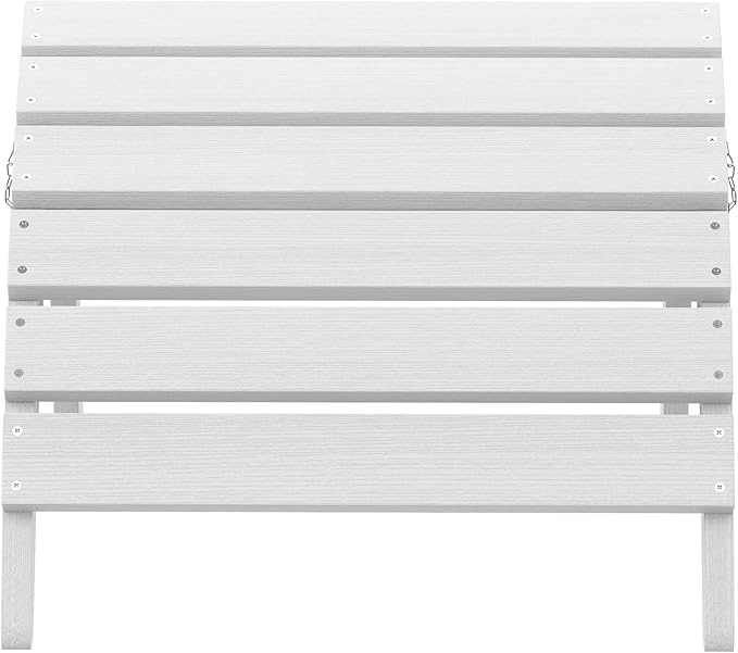 SERWALL Folding Adirondack Ottoman, White