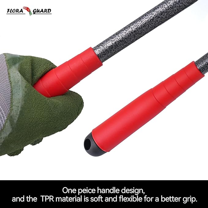 FLORA GUARD Garden Tool Set， 6 Piece Heavy Duty, Large Size Gardening Hand Tools, Sturdy & Durable, Classic Utility Gardening Gift for Men and Women