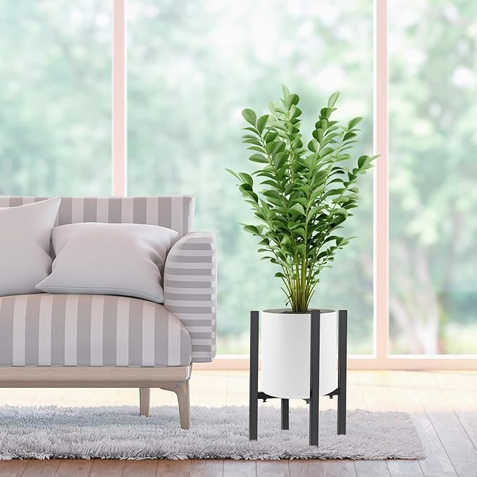 Adjustable Plant Stand, Metal Plant Holder, Modern Flower Pot Holder Rack, Display Flower Stand Holder, Expandable Plant Pot for Indoor Outdoor, Fit 8-12 in Plant Pots