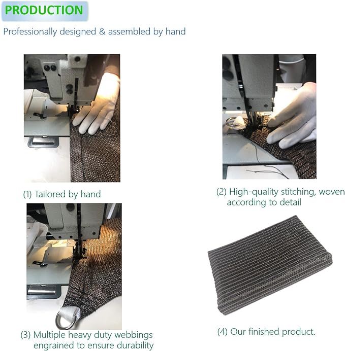 Eden's Decor Straight Flat-Edged Sun Shade Sail Rectangular 7' x 9' Grey UV-Blocking Outdoor Canopy Fabric Cloth Awning for Pergola Patio Garden Backyard Custom Size