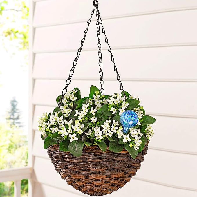 Plant Watering Globes Set of 8 - Large Self Watering Globes for Indoor & Outdoor Plants - Multicolored, Automatic, Glass Watering Bulbs for Daily Use, Plant Watering Devices