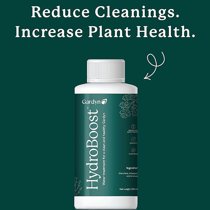 Gardyn HydroBoost for Gardyn Hydroponic Indoor Gardens - 250 ML (Plant Based Water Treatment-Lowers PH, Balances Plant Nutrients & Reduces Need for More Intensive Hydroponic Growing System Cleanings)