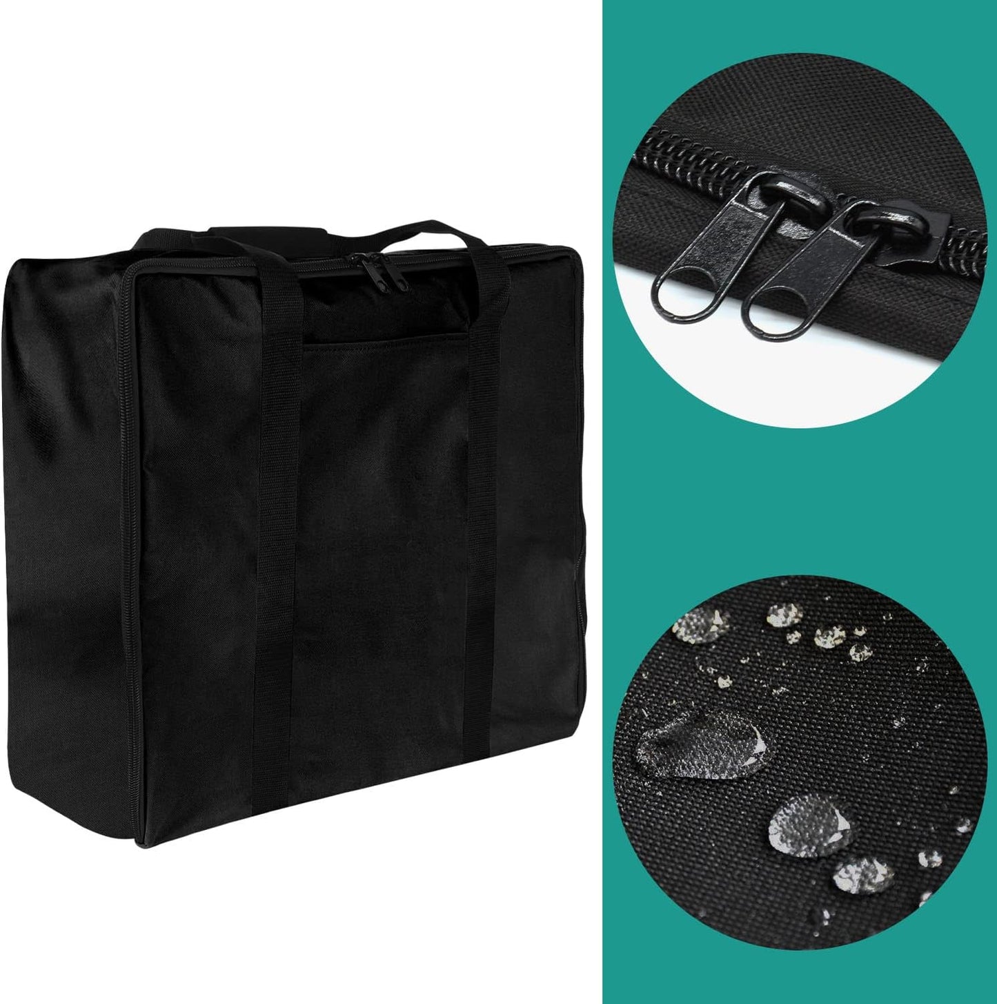 5011 Hard Cover Hood with Temperature Gauge for Blackstone 22 inch Table Top Griddle, Griddle Lid and Heavy Duty Grill Cover & Bag for Blackstone 22" Table Top Griddles, Black